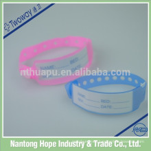 Medical plastic hospital id bracelets